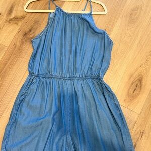 Blue Denim Romper